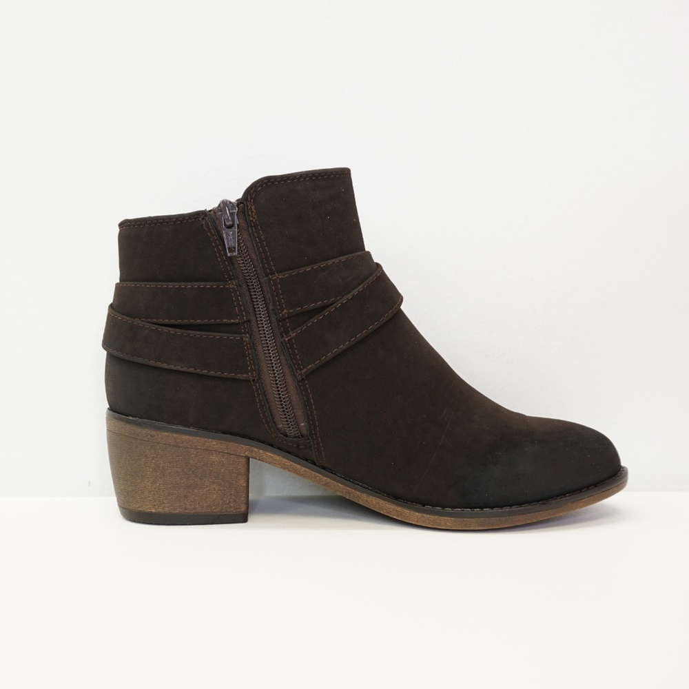 NEW White Mountain Ankle Boot Bootie Brown 9 - Picture 5 of 8